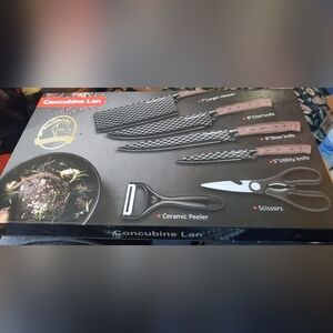 Professional 6 Piece Kitchen Knife Gift Box Set High Carbon Stainless Steel